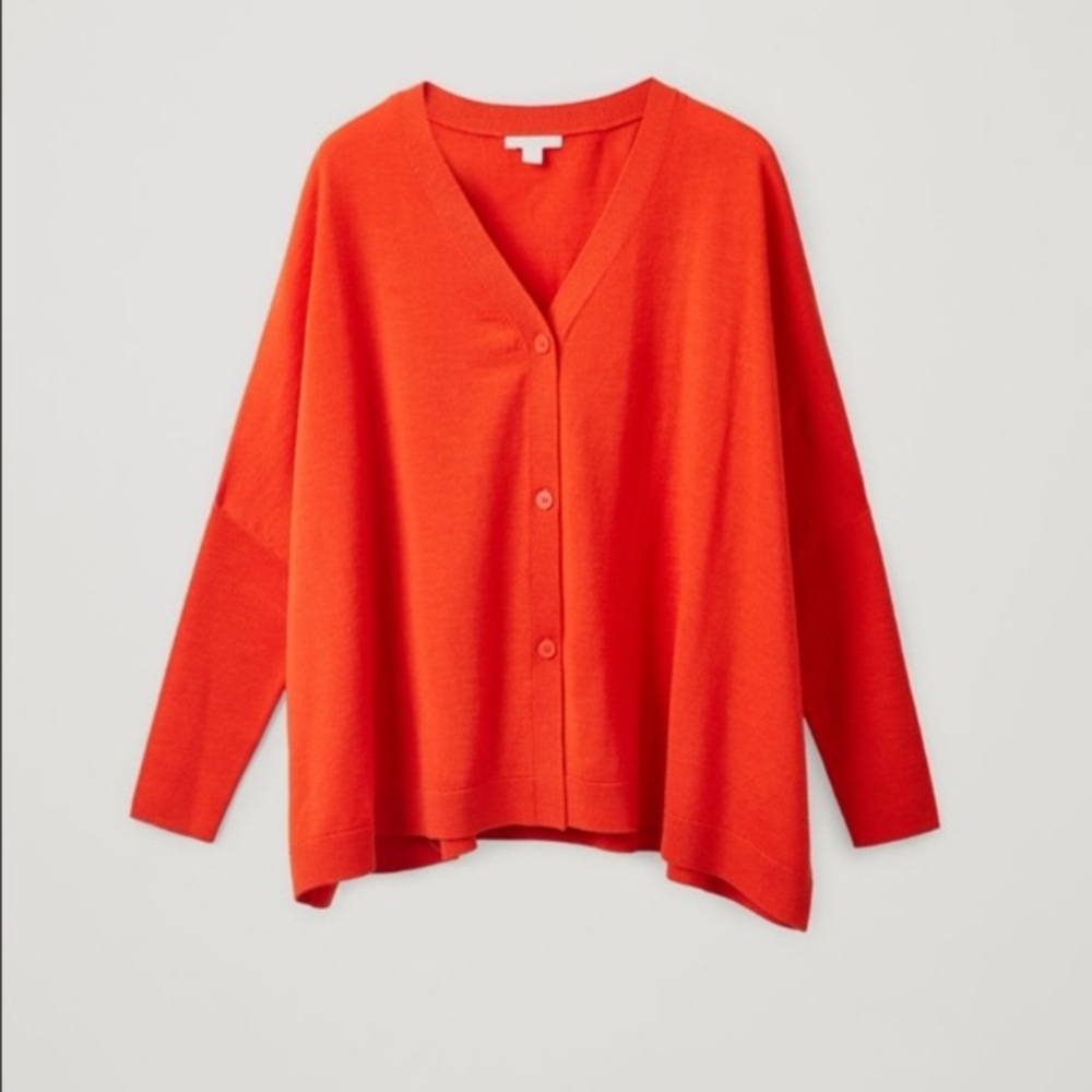 COS Knit Wool Dolman Sleeve Oversized Cardigan - Picture 7 of 7